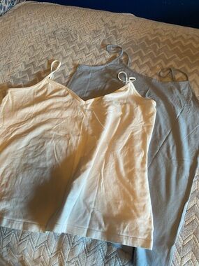 Old Navy White and Light blue Tank Tops - 2 Pack
